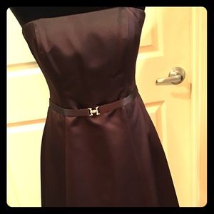 Elegant strapless A-line dress